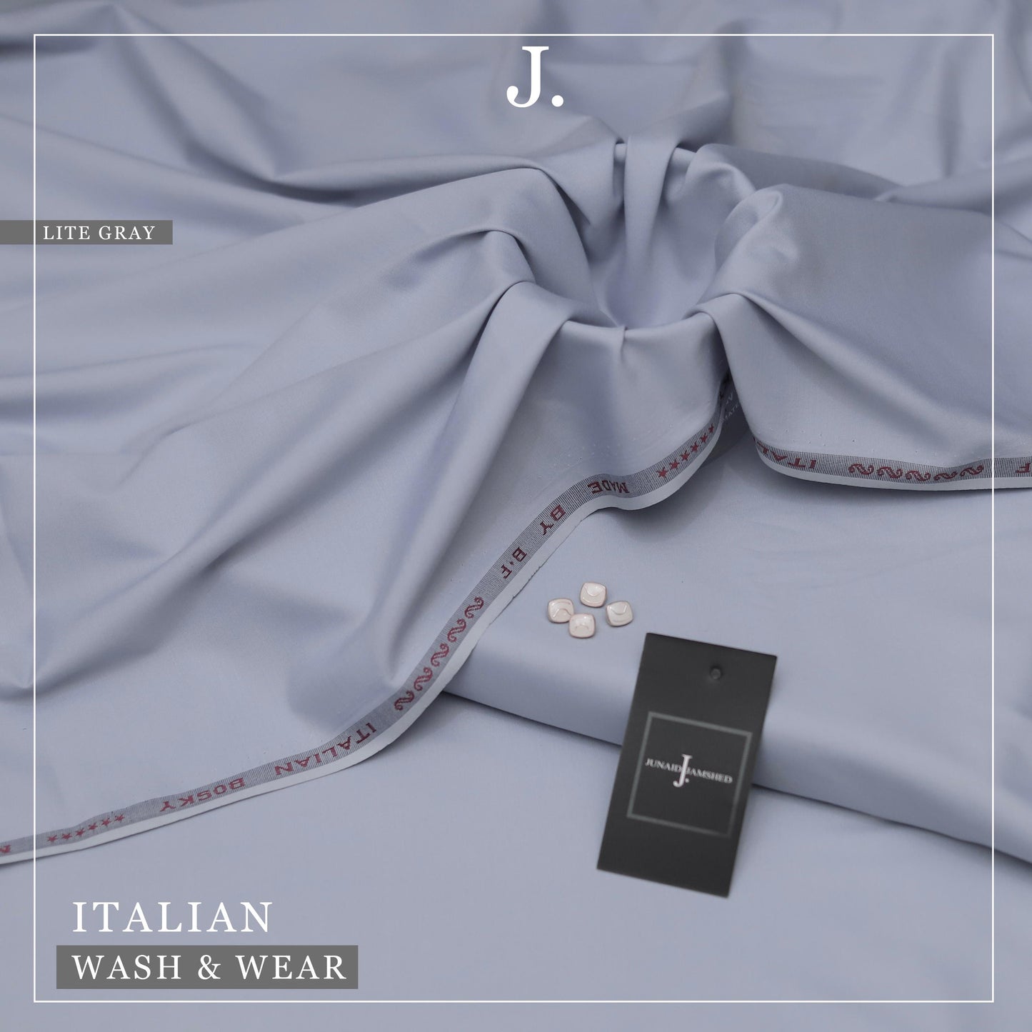 Junaid Jamshed Italian Silk Wash & Wear-BF